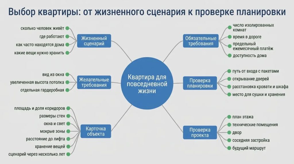 Выбор квартиры: от жизненного сценария к проверке планировки