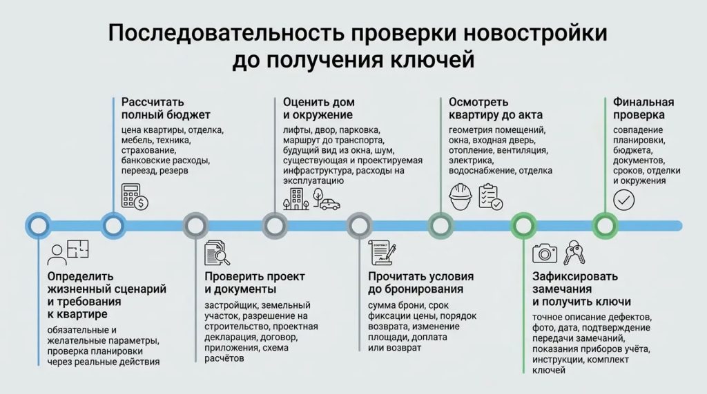 Последовательность проверки новостройки до получения ключей